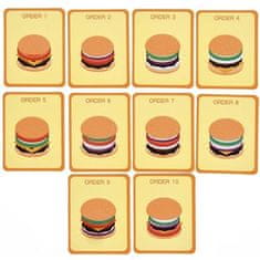 Kruzzel Dřevěný třídič burgerů 22673, vícebarevný, 7x9 cm