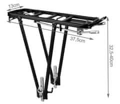 Trizand Nosič jízdních kol z hliníkové slitiny, nosnost 35 kg, rozměry 13/37,5 cm