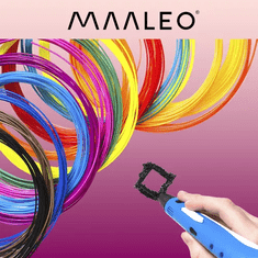 Maaleo Sada 30 PLA 3D Filamentů, Různé Barvy, Délka 3m, Průměr 1.75mm