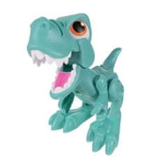 Kruzzel Interaktivní Dinosaurus s Pohyblivými Končetinami a Sadou Plastelíny - 6 Barev, Vícebarevný, Plastový, 18.5x11x19 cm