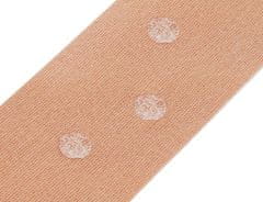 Soulima Podpůrná páska na poprsí s krytkami na bradavky, béžová, nylon/spandex, 500x5 cm
