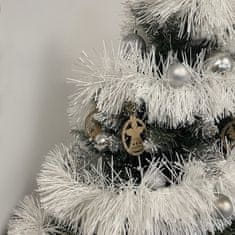Ruhhy Vánoční řetěz na stromeček, bílý, plast + kov, 600 cm