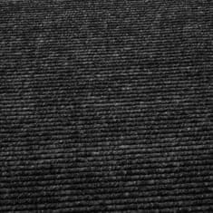 Ruhhy Protiskluzová rohožka na dveře, černá a šedá, guma a plsť, 58.6x88.2 cm