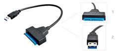 Izoxis Adaptér USB na SATA 3.0 s moderním chipsetem, LED indikací a Plug & Play systémem, kompatibilní s Windows/MAC OS/Linux