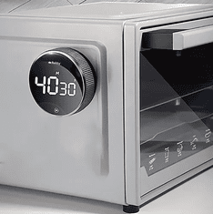 Ruhhy Digitální kuchyňská minutka s LED displejem a magnetem, černá, 7,7/7,7/2,6 cm