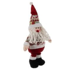 Ruhhy Teleskopický Vánoční Santa 95cm, červená/bílá, polyester