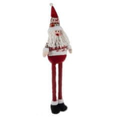 Ruhhy Teleskopický Vánoční Santa 95cm, červená/bílá, polyester