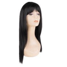Soulima Dlouhá hustá dámská paruka s obrubníkem, černá, syntetické vlasy, univerzální velikost