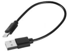 Kaminer Plazmový zapalovač USB, odolný vůči atmosférickým podmínkám, s flexibilním ramenem a LED diodou, černá/stříbrná