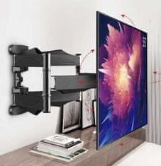 Izoxis Univerzální Držák pro LCD/LED/Plazma TV a PC Monitory, 14-55 palců, Černý, Nosnost do 22 kg