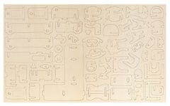 Kruzzel Kompletní Sada Dřevěného Nábytku pro Panenky 34 ks, s Pohyblivými Prvky, Vybavení Domečku pro Panenky