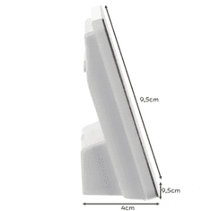 Ruhhy Teploměr/vlhkoměr 19161 s LCD displejem, černobílý, plast/kov, 9.5x9.5x4 cm