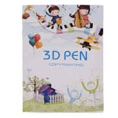 Maaleo Kniha se šablonami pro 3D pero, 40 designů, papír a plast, rozměry 25,5 x 17,5 cm
