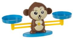 Flor de Cristal Vzdělávací Hra s Opicemi - Balanční Škála, Vícebarevná, Plastová, 26cm x 16cm x14cm