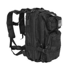 Trizand Vojenský turistický batoh, černý, nylon/polyester 600D, 26l