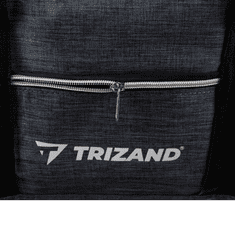 Trizand Cestovní taška do příručního zavazadla, šedá, 600D polyester, 40x25x20 cm