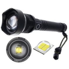 Trizand Vodotěsná LED Svítilna P70 s 3 Režimy Svícení, Hliníkové Tělo, Výkon 4500 Lumenů
