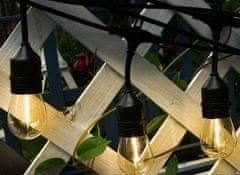 Gardlov Závěsná zahradní girlanda 5m, 24V, IP44, teplá bílá, s 10 LED žárovkami