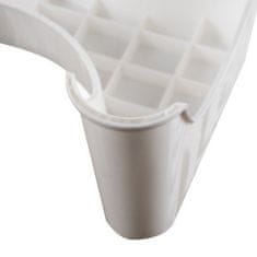 Ruhhy Podnožka na WC, bílá, plastová, rozměry 42 x 17 x 26 cm