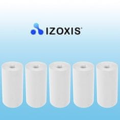 Izoxis Sada 5 ks termálních rolí pro mini tiskárnu, bílá, šířka tisku 5,6 cm, průměr role 2,5 cm