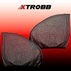 Xtrobb Sluneční clona na čelní sklo 21165, černá, nylon, 50-70 x 50-110 cm