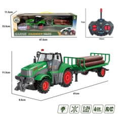 WOOPIE Woopie Traktor S Přívěsem Na Dálkové Ovládání Řízený Rc - Měřítko 1:24