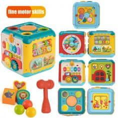 WOOPIE Woopie Baby Multifunkční Kostka Montessori Aktivity 6V1 - 18M+