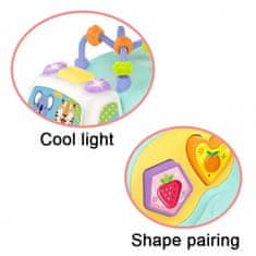 WOOPIE Woopie Baby Interaktivní Hudební Autíčko Sorter Montessori Modré