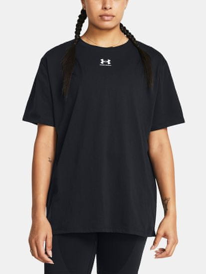 Under Armour Tričko Campus Oversize SS-BLK