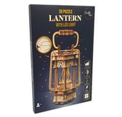 EXCELLENT Dřevěné 3D puzzle s LED osvětlením - Lucerna/135 dílů