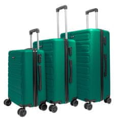 Aga Travel Sada cestovních kufrů MR4657 Tmavě zelená