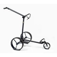 Davies Caddy Elektrický golfový vozík SMART v barvě Black matt s baterií až 27 jamek, šedá kola