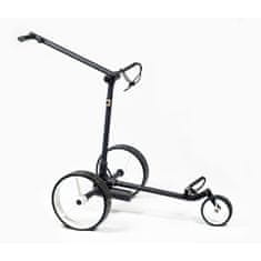 Davies Caddy Elektrický golfový vozík SMART v barvě Black matt s baterií až 27 jamek, bílá kola