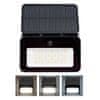 Solight LED solární reflektor se senzorem, 6W, 660lm, 3CCT, Li-Ion, černá WL913