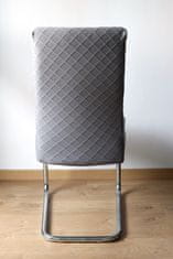Home Elements  Potah na židli, barva světle šedá Množství: 1 ks, Rozměry: 38x38x45 cm