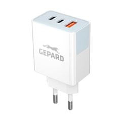 GEPARD PD 40W adaptér 2x USB-C + USB-A GSM1048 bílá