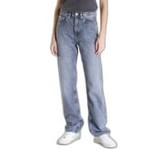 Calvin Klein Džíny Jeans High Rise Straight Jeans Denim Grey W27/L30 Šedá
