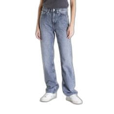 Calvin Klein Džíny Jeans High Rise Straight Jeans Denim Grey W30/L30 Šedá