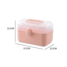 Sofistar Plastový box na léky, růžová