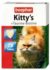 Beaphar Kitty's Taurine + Biotine Vitamínové Tablety 75Ks
