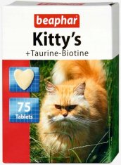 Beaphar Kitty's Taurine + Biotine Vitamínové Tablety 75Ks