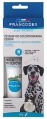 4DOGS Francodex Sada Na Čištění Zubů Pasta + Kartáček [Fr179122]