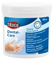 4DOGS Trixie Dental Care Návleky Na Prsty Pro Zubní Hygienu 50 Ks [Tx-29393]