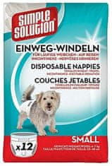 4DOGS Simple Solution Jednorázové Pleny Pro Feny S 12 Ks