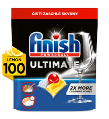 Finish Ultimate All in 1 Lemon Sparkle - kapsle do myčky nádobí 100 ks