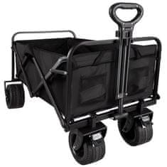 Gardlov 23084 Zahradní přepravní vozík skládací, 100 kg, 98 l, 94 x 60,5 x 70 cm, černá