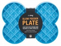 4DOGS Slodog Slow Feeder Plate Miska Zpomalující Velkou Kost Tyrkysová