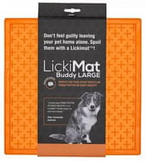 4DOGS Lickimat Buddy Large Křížek Měkký Oranžový