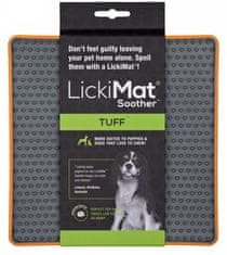 4DOGS Lickimat Soother Deluxe/Tuff Ježek Tvrdý Oranžový