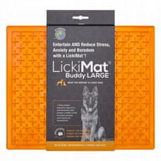 4DOGS Lickimat Buddy Large Křížek Měkký Oranžový